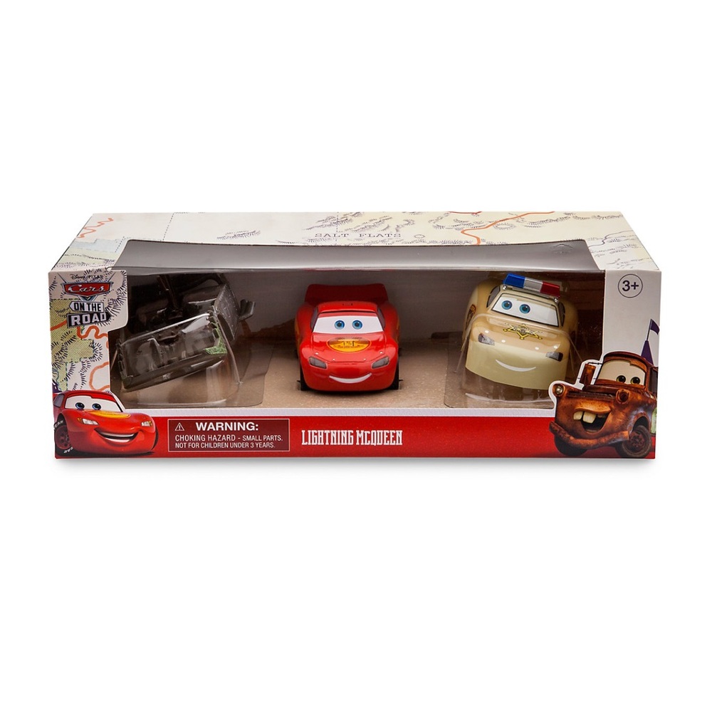 Cars Lightning McQueen Toy Set - Car Die Cast, On the Road, Limited Edition